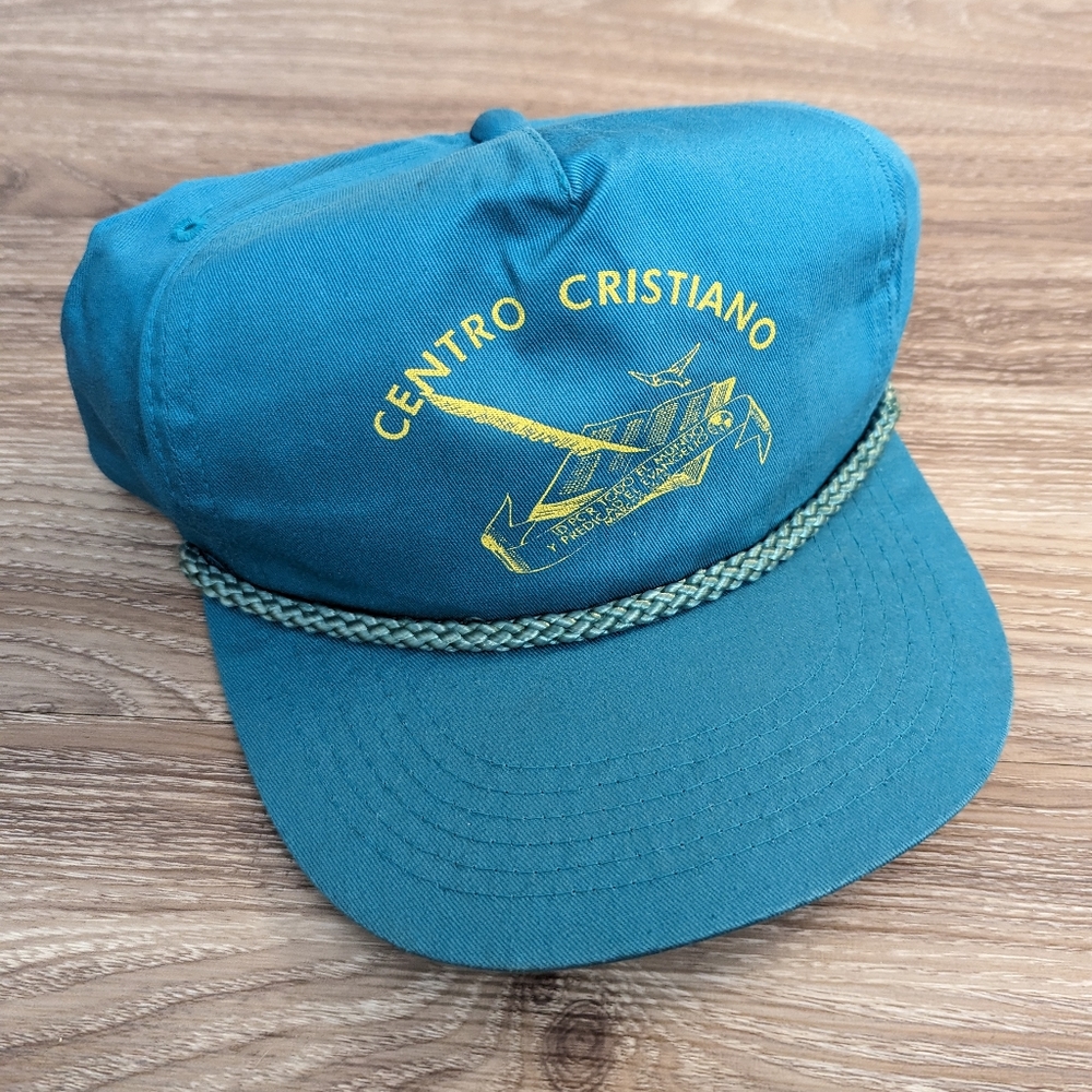 Vintage Teal and Yellow Men's Hat